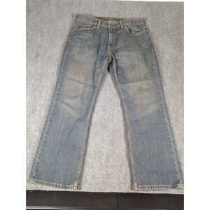 Levi's 559 Relaxed Fit Straight Leg Blue Denim Jeans 36X30 Dark Wash Brown Tint